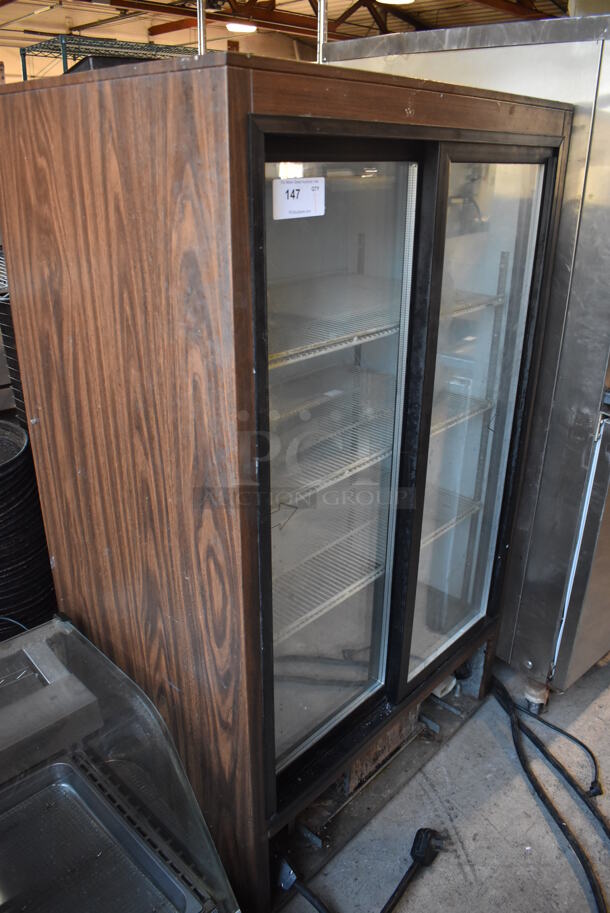 Beverage Air MT17 Metal Commercial 2 Door Reach In Cooler Merchandiser. 115 Volts, 1 Phase. 36x24x61. Tested and Working! - Image 2 of 6