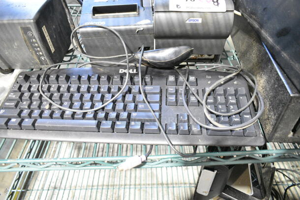 9 Various Items Including Sam4S Titan-360 POS Monitor, 2 Epson M129H Receipt Printer, Smart550USB,  Keyboard, Computer Mouse, 2 Metal Cash Drawers. 9 Times Your Bid!  - Image 6 of 12