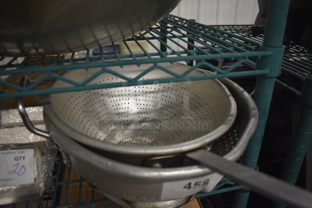 2 Metal Colanders. 18x11x5, 13x13x7. 2 Times Your Bid! - Image 2 of 2