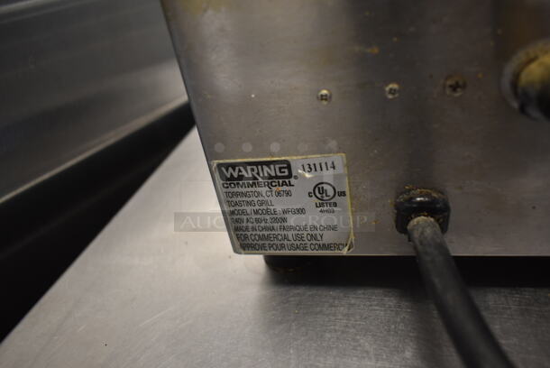 Waring WFG300 Stainless Steel Commercial Countertop Double Panini Press. 240 Volts, 1 Phase. Unit Was Working When Removed. - Image 4 of 4