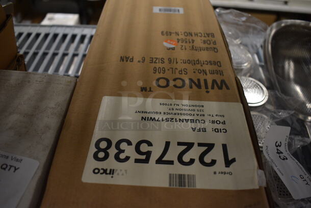 6 BRAND NEW IN BOX! Stainless Steel 1/6 Size Drop In Bins. 1/6x6. 6 Times Your Bid! - Image 3 of 3