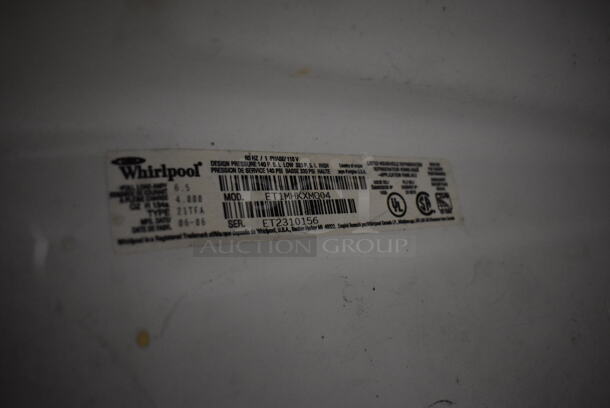 Whirlpool ET1MHKXMQ04 Metal Cooler Freezer Combo Unit. 115 Volts, 1 Phase. 33x30x66. Cannot Test - Unit Needs New Power Cord - Image 7 of 7