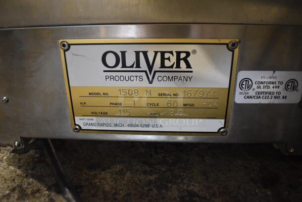 Oliver 1508 M Metal Commercial Countertop Tray Lidder Sealer. 115 Volts, 1 Phase. 16x26x23.5. Tested and Working! - Image 7 of 7