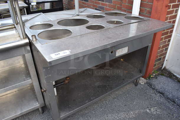 Stainless Steel Natural Gas Powered Steam Table w/ Metal Under Shelf. - Image 4 of 4