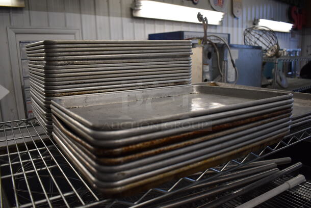21 Metal Half Size Baking Pans. 13x18x1. 21 Times Your Bid! - Image 3 of 5