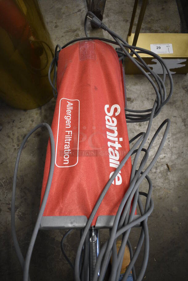 Sanitaire Heavy Duty Commercial Vacuum Cleaner. 13x17x46. Tested and Working! - Image 5 of 5