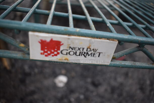 Green Finish 4 Tier Wire Shelving Unit. BUYER MUST DISMANTLE. PCI CANNOT DISMANTLE FOR SHIPPING. PLEASE CONSIDER FREIGHT CHARGES. 18x60x75 - Image 3 of 4