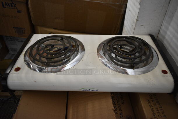 2 Countertop Electric Powered 2 Burner Range; GE and Windmere. 2 Times Your Bid! - Image 3 of 4