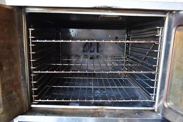 Garland SunFire Stainless Steel Commercial Gas Powered Full Size Convection Oven w/ 2 View Through Doors, Metal Oven Racks and Thermostatic Controls. - Image 9 of 9