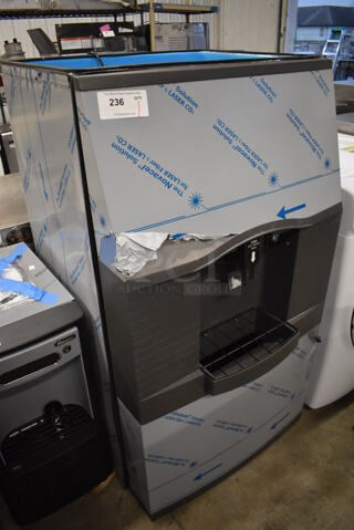 BRAND NEW SCRATCH AND DENT! 2021 Manitowoc SFA292-161 Stainless Steel Commercial Ice Bin w/ Dispenser. 115 Volts, 1 Phase. 30x32x55