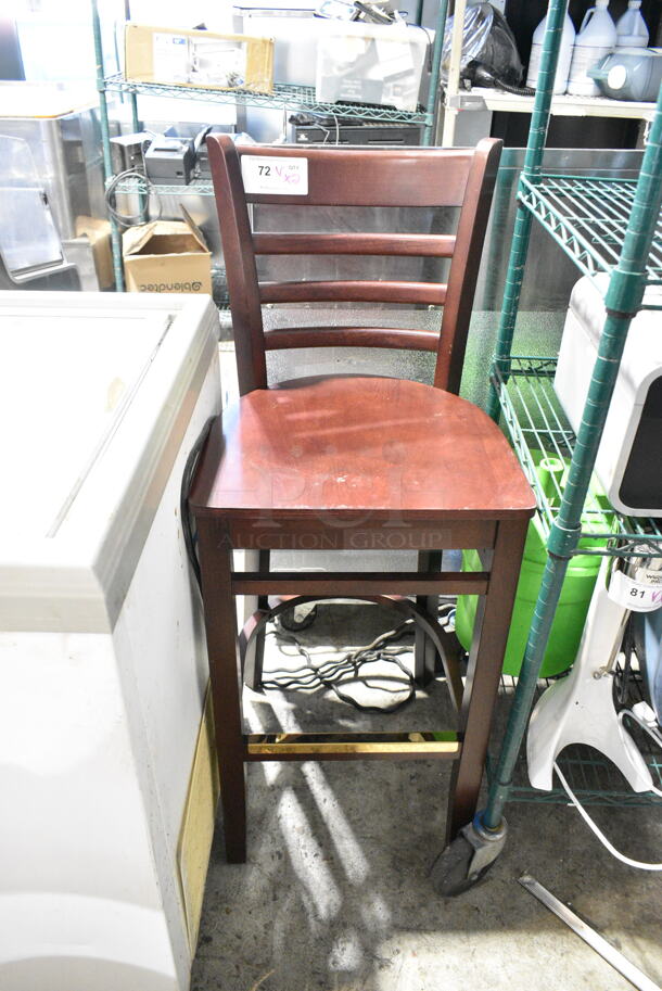 2 BRAND NEW SCRATCH AND DENT! Chairs; Wooden Bar Height and Wooden and Metal Dining Height. 2 Times Your Bid!  - Image 5 of 6