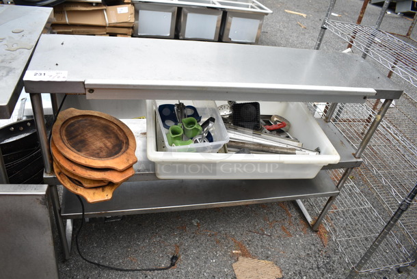 Stainless Steel 3 Tier Over Shelf. Does Not Include Contents.  - Image 1 of 3