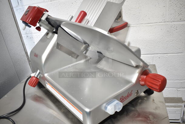 BRAND NEW SCRATCH AND DENT! 2024 Berkel B12-SLC Stainless Steel Commercial Countertop Meat Slicer w/ Blade Sharpener. 115 Volts, 1 Phase. Tested and Working! - Image 7 of 8