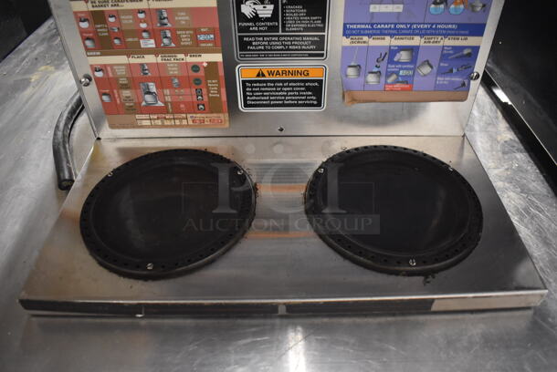Bunn CDBC 2/2 TWIN Stainless Steel Commercial Countertop 4 Burner Coffee Machine. 120/208-240 Volts, 1 Phase. 16x18x20 - Image 4 of 6
