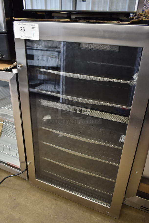 BRAND NEW SCRATCH AND DENT! Danby DWC040A3BSSDD 38 Bottle Free-Standing Metal Wine Cooler Merchandiser. 115 Volts, 1 Phase. Tested and Working! - Image 2 of 4
