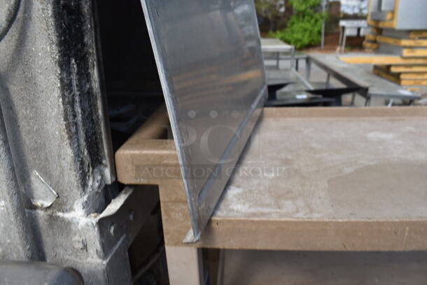 Tan Poly 3 Tier Cart on Commercial Casters. - Image 3 of 3