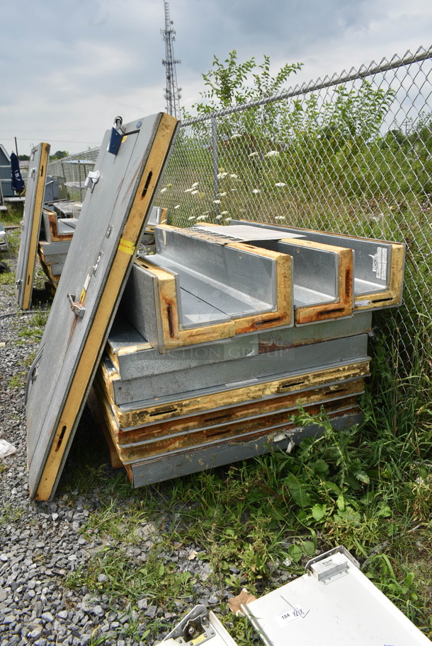 Norlake SELF CONTAINED 6'x8' Walk In Cooler Box w/ Floor, Norlake CPB075FC 208/230 Volt, 1 Phase Condenser and Copeland RS47C2-TAV-102 208/230 Volt, 1 Phase Compressor. Picture of the Unit Before Removal Is Included In the Listing. - Image 2 of 8