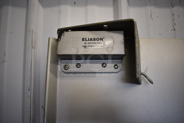 Eliason Metal Swinging Kitchen Door w/ View Through Window. 39.5x2x79 - Image 2 of 4