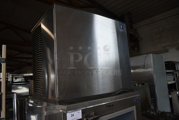 Manitowoc SY0854A Stainless Steel Commercial Ice Machine Head on Manitowoc B750 Stainless Steel Commercial Ice Bin. 208-230 Volts, 1 Phase. - Image 2 of 10