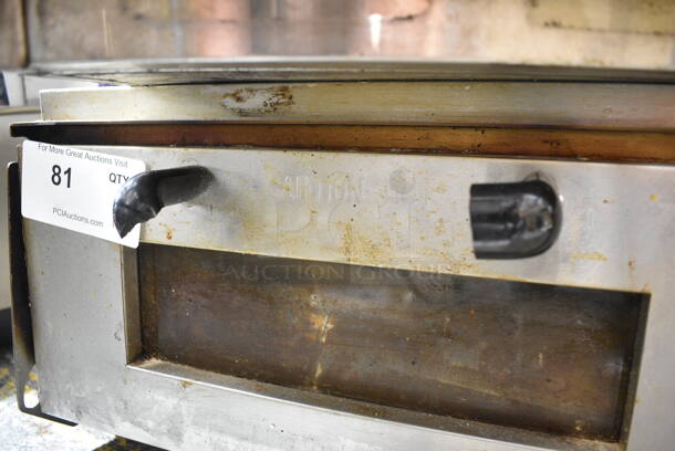 2023 Crosson CPO-160 Stainless Steel Commercial Countertop Electric Powered Pizza Oven w/ Broken Cooking Stone. 120 Volts, 1 Phase. Tested and Working! - Image 4 of 6