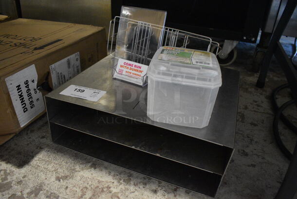 ALL ONE MONEY! Lot of Various Items Including Metal Bin and Metal Rack! - Image 4 of 4