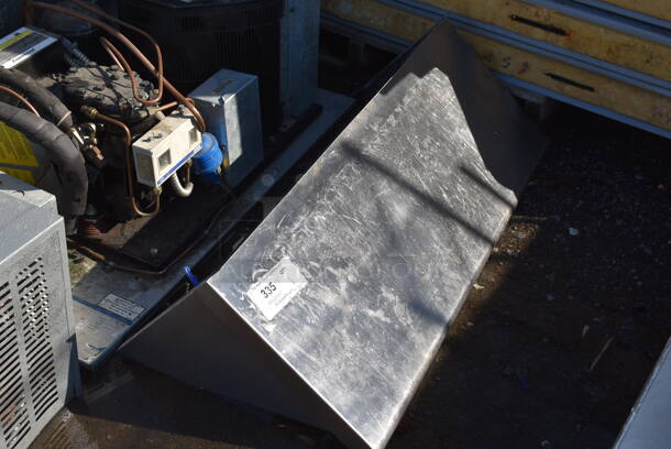 Stainless Steel Shelf w/ Wall Mount Brackets. 36x14x13 - Image 4 of 5