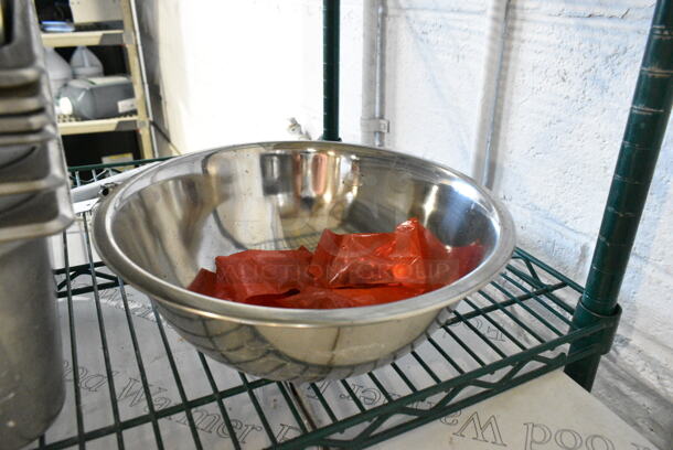 ALL ONE MONEY! Tier Lot of Various Items Including Stainless Steel Drop In Bins, Metal Bowl, Metal Baking Pans.  - Image 2 of 9