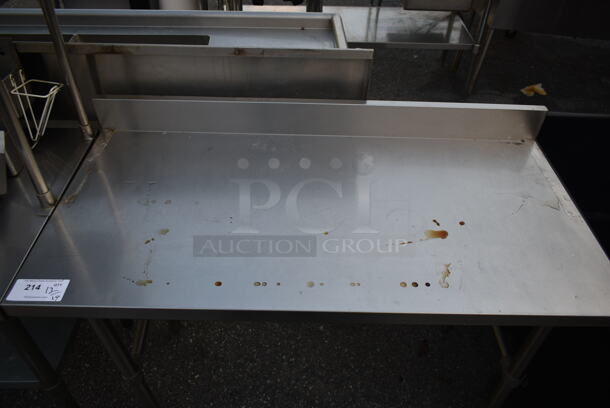 Stainless Steel Commercial Table w/ Back Splash. - Image 2 of 3