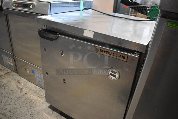 Beverage Air Stainless Steel Commercial Single Door Undercounter Cooler. 115 Volts, 1 Phase. 27.5x30x31. Tested and Working! - Image 3 of 5