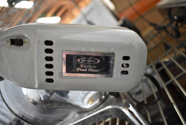 Rival Metal Countertop Meat Slicer. Tested and Working! - Image 6 of 6