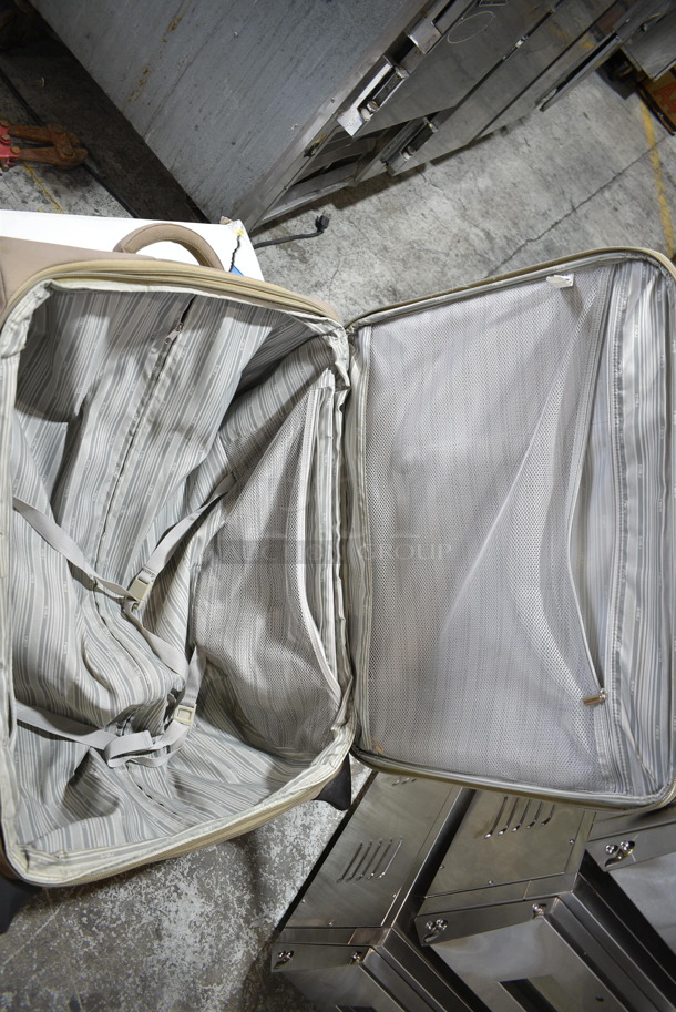 2 Items; Brown Luggage Bag and Alpine  2 Room Cabin Tent. 2 Times Your Bid! - Image 8 of 9