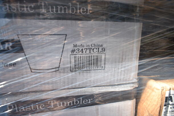 PALLET LOT of 31 BRAND NEW Boxes Including 966UPWIDEKFT-500 OneUp by Choice Kraft 2-Ply Wide Interfold 6 1/2" x 8 1/2" Dispenser Napkin - 6000/Case, 127SB32COMBO Choice 32 oz. Clear Plastic Salad Bowl with Lid - 150/Case, 347TCL9 Choice 9 oz. Clear Disposable Plastic Tumbler - 500/Case, 130BKFKSH Choice Black Heavy Weight Wrapped Plastic Cutlery Pack - 500/Case, 347SLWG8 Visions 8 oz. Heavy Weight Clear Plastic Stemless Wine Glass - 64/Case, 127RDTFLBULK Choice Microwavable Translucent Customizable Recessed Fit Deli Lid - 500/Case, 500LFLAT32 Choice Clear Plastic Flat Lid with Straw Slot - 32 oz. - 500/Case, 5014046XXH Lavex Pro 45 Gallon 3 Mil 40" x 46" Low Density Heavy-Duty Industrial Contractor Black Trash Bag / Can Liner - 50/Case, 394325M Noble NexGen Powder-Free Disposable Blue Hybrid 3 Mil Thick Gloves - Medium - 1000/Case, 500TO993C3 Choice 9" x 9" x 3" Microwaveable 3-Compartment Black / Clear Plastic Hinged Container - 100/Case, 395OP EcoChoice Compostable Sugarcane / Bagasse 10" x 12 1/2" Oval Platter - 500/Case, 500CFT White Premium C-Fold Towel - 2200/Case, 128HD16COMBO Choice Heavy Duty 16 oz. Microwavable Translucent Plastic Deli Container and Lid Combo Pack - 240/Case, 2 Box 760PCC07W Choice 7 oz. White Poly Paper Cold Cup - 2000/Case, 128HD8COMBO Choice Heavy Duty 8 oz. Microwavable Translucent Plastic Deli Container and Lid Combo Pack - 240/Case, 128HD16COMBO ChoiceHD 16 oz. Microwavable Translucent Plastic Deli Container and Lid Combo Pack - 240/Case, 500LDOMEW Choice 9 oz., 12 oz., 16 oz., 20 oz., 24 oz. Clear PET Dome Lid with 2" Hole - 1000/Case, 500TW7 Choice 7 oz. Translucent Thin Wall Plastic Cold Cup - 2500/Case. 31 Times Your Bid!  - Image 4 of 12