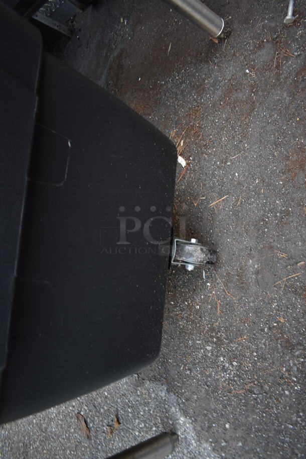Black Poly Tilt Truck on Commercial Casters. - Image 4 of 4