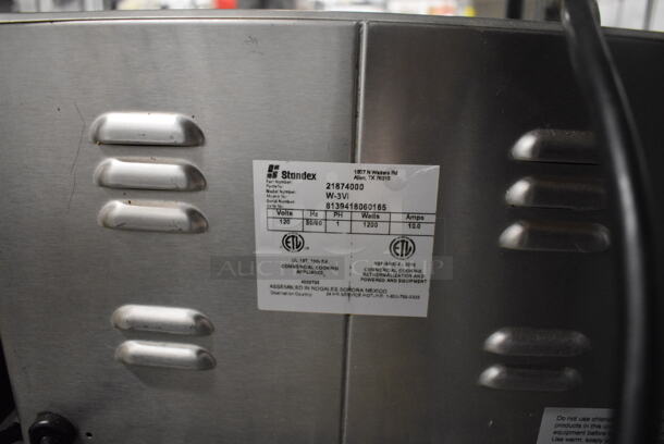 APW Wyott Model W-3VI Stainless Steel Commercial Countertop Food Warmer. 120 Volts, 1 Phase. 14x23x9. Tested and Working! - Image 4 of 4
