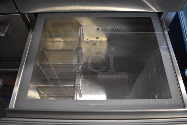 LIKE NEW! Sub Zero Stainless Steel Commercial Cooler Freezer Combo Unit. 115 Volts, 1 Phase. Unit Has Only Been Used a Few Times! Tested and Powers On But Does Not Get Cold - Image 8 of 11