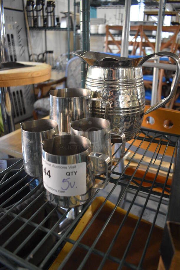 5 Various Metal Pitchers. Includes 10x6x8.5. 5 Times Your Bid! - Image 2 of 3