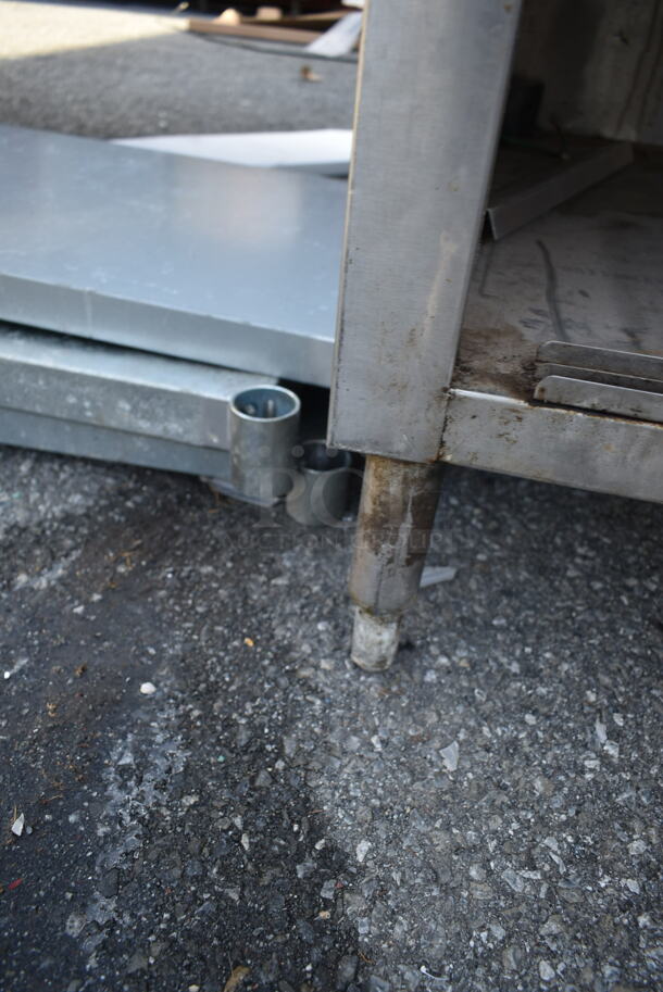Stainless Steel Table w/ Back Splash and 2 Under Shelves. - Image 5 of 5