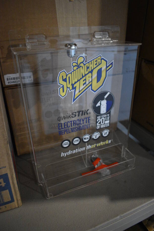 4 BRAND NEW! Sqwincher Zero Clear Poly Electrolyte Replenishment Merchandiser. 10x5x12. 4 Times Your Bid! - Image 3 of 5