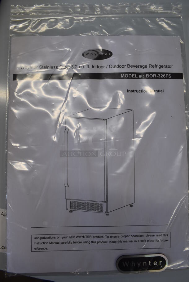 BRAND NEW SCRATCH AND DENT! 2018 Whynter BOR-326FS Stainless Steel Mini Single Door Reach In Cooler. 115 Volts, 1 Phase. 14.5x23x32.5. Tested and Working! - Image 5 of 6
