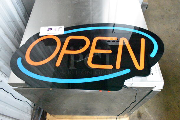 Light Up Open Sign. Tested and Working!  - Image 2 of 8