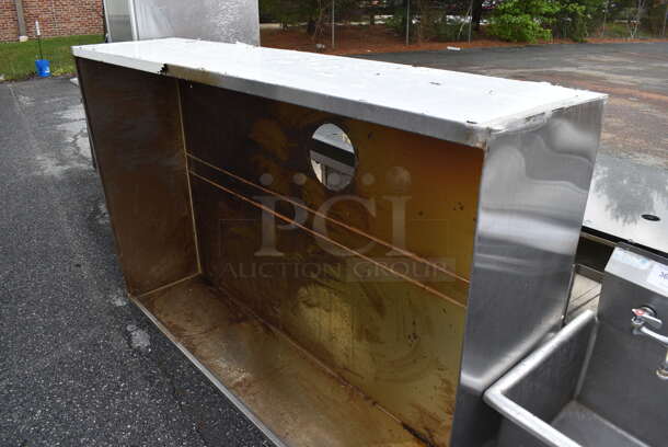 7' Stainless Steel Steam Hood. 84x20x54 - Image 3 of 4