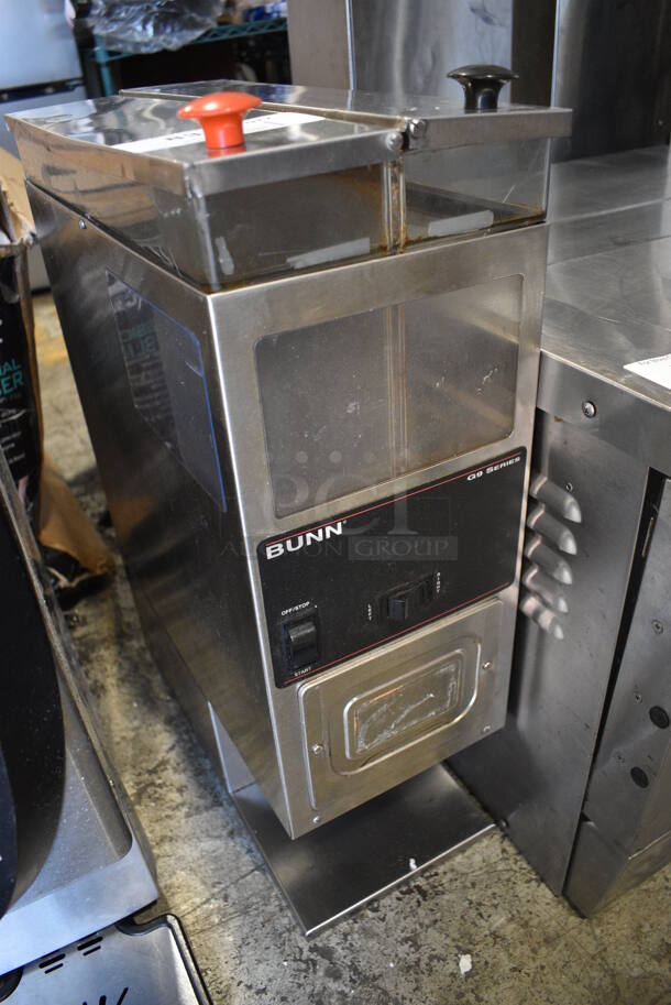 Bunn G9 Stainless Steel Commercial Countertop Coffee Bean Grinder. 8.5x18x25. Tested and Working! - Image 2 of 5