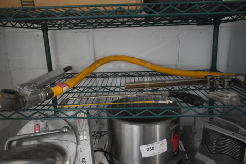 ALL ONE MONEY! Tier Lot of Various Items Including Gas Hose and Can Opener