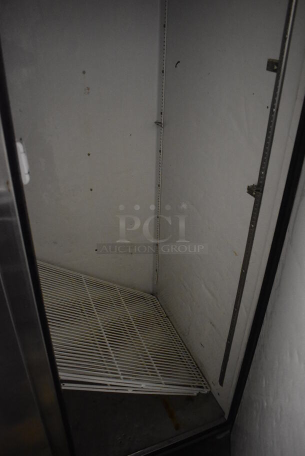 2011 True TG2R-2S Stainless Steel Commercial Double Door Reach In Cooler w/ Poly Coated Racks on Commercial Casters. 115 Volts, 1 Phase. 51x34x82. Tested and Working! - Image 5 of 6