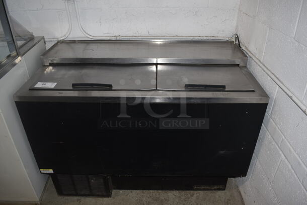 Beverage Air GF48L Stainless Steel Commercial Bottled Back Bar Cooler w/ 2 Sliding Lids. 115 Volts, 1 Phase. Tested and Working!
 - Image 1 of 6