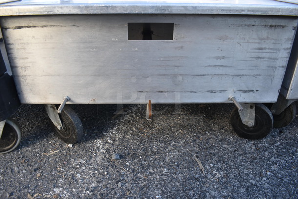 Metal Commercial Dolly w/ Push Handle on Commercial Casters. 27x32x39 - Image 4 of 4