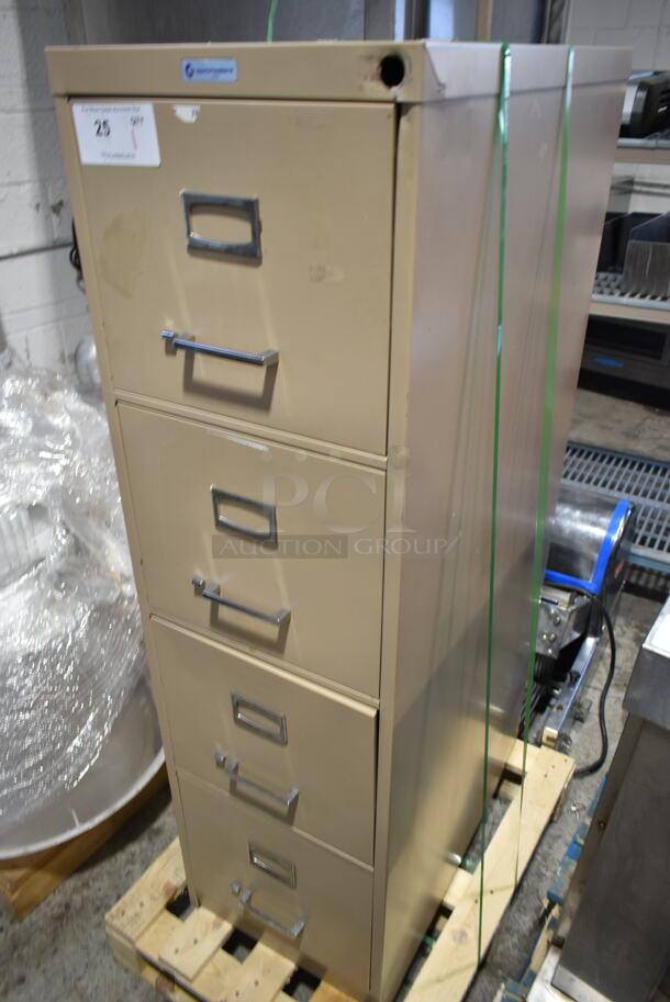 Commodore Metal 4 Drawer Filing Cabinet.  - Image 1 of 7
