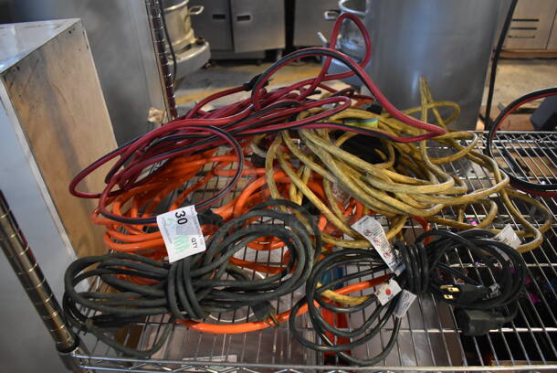 5 Various Extension Cords. 5 Times Your Bid! 