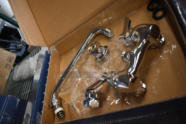 BRAND NEW SCRATCH AND DENT! Waterloo 750FW410 Wall Mount 4" Center Faucet. Stock Picture Used as Gallery. - Image 3 of 7