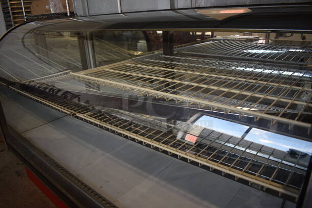 Metal Commercial Floor Style Dry Display Case Merchandiser w/ Poly Coated Shelves. 77.5x34x50 - Image 4 of 4